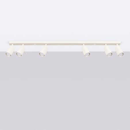 Regleta Vinivi beige, 6 luces