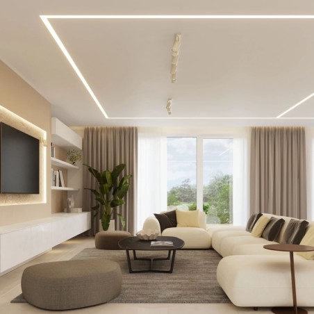 Regleta Vinivi beige, 6 luces