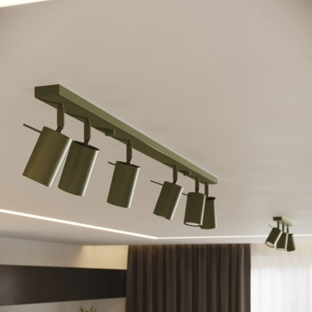 Regleta Vinivi verde, 6 luces