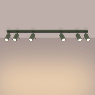 Regleta Vinivi verde, 6 luces