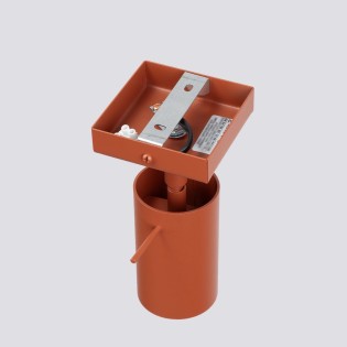 Aplique de pared Vinivi rojo