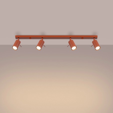 Regleta Vinivi rojo, 4 luces