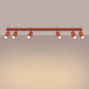 Regleta Vinivi rojo, 6 luces