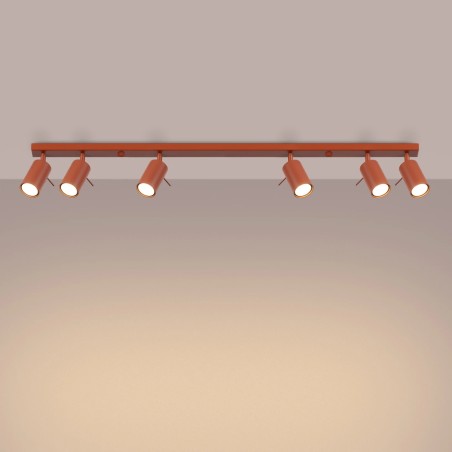 Regleta Vinivi rojo, 6 luces