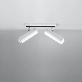 Regleta Zani blanco, 2 luces