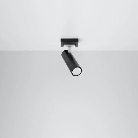 Foco Zani negro, 1 luz