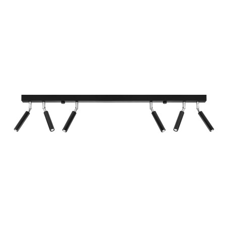 Regleta Koin negro, 6 luces