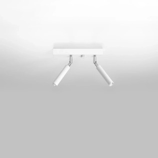 Regleta Koin blanco, 2 luces