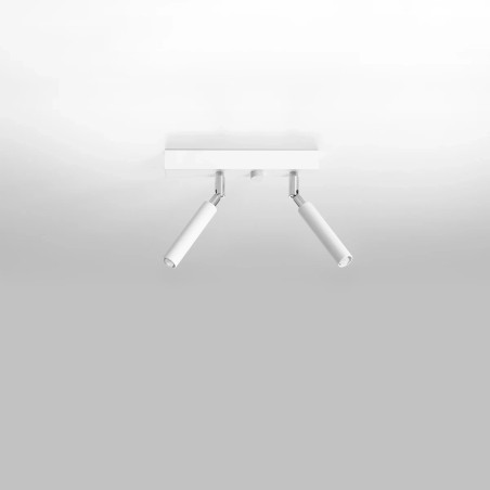 Regleta Koin blanco, 2 luces