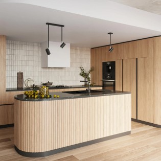 Regleta Rika negro, 2 luces