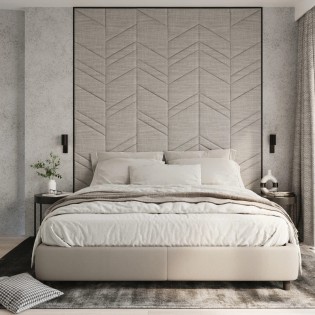 Aplique de pared Moal negro