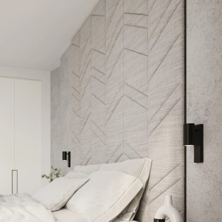 Aplique de pared Moal negro