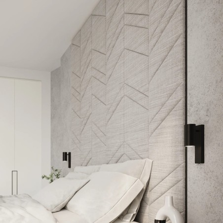 Aplique de pared Moal negro