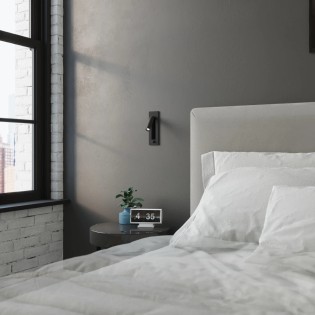 Aplique de pared Inlu negro