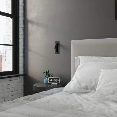 Aplique de pared Inlu negro