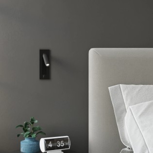 Aplique de pared Inlu negro