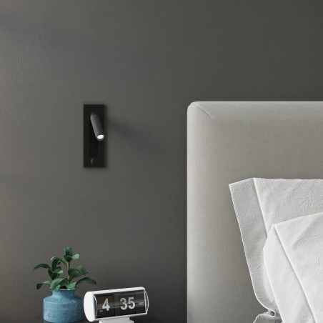 Aplique de pared Inlu negro