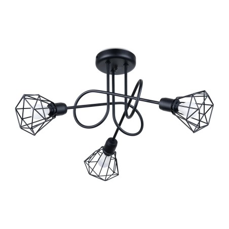 Lámpara de techo Mozosa negro 3 luces