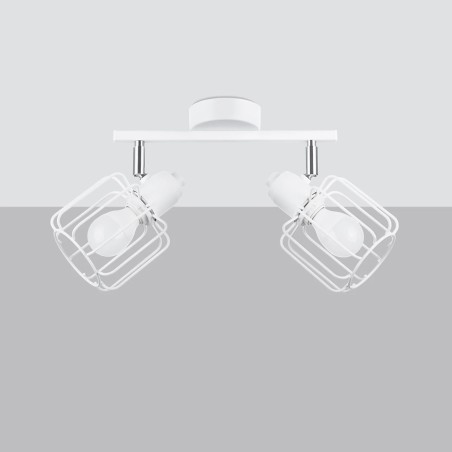 Regleta Naxa blanco, 2 luces