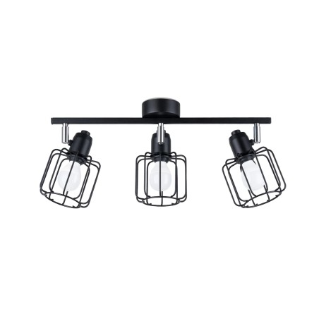 Regleta Naxa negro, 3 luces