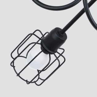 Lámpara de techo Naxa negro 3 luces