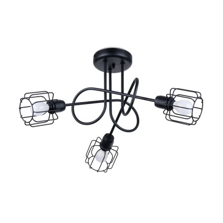 Lámpara de techo Naxa negro 3 luces
