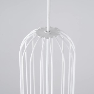 Lámpara colgante Zovolu blanco, 1 luz