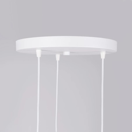 Lámpara colgante Zovolu blanco, 3 luces