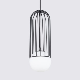 Lámpara colgante Zovolu negro, 1 luz