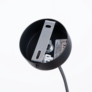 Lámpara colgante Zovolu negro, 1 luz