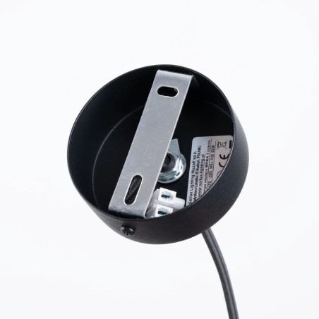 Lámpara colgante Zovolu negro, 1 luz