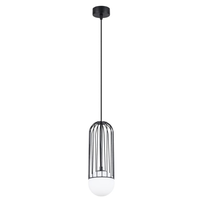 Lámpara colgante Zovolu negro, 1 luz