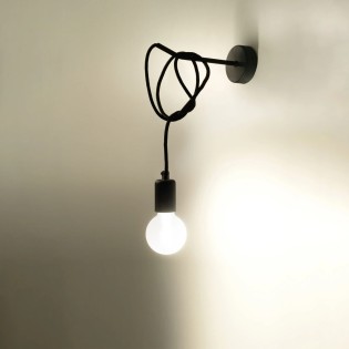 Aplique de pared Asum negro
