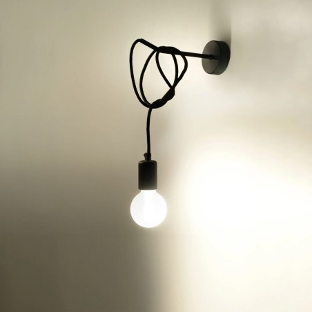 Aplique de pared Asum negro