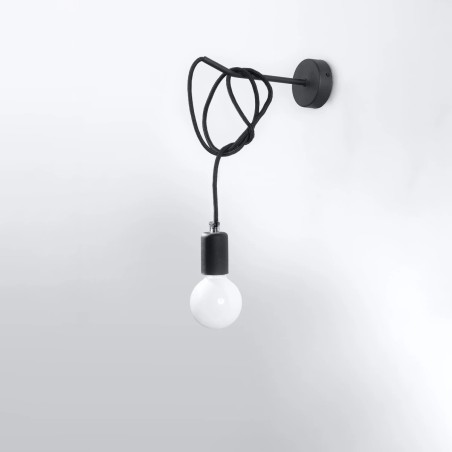 Aplique de pared Asum negro