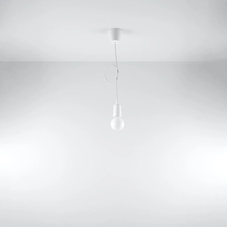 Lámpara colgante Tina blanco, 1 luz