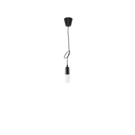 Lámpara colgante Tina negro, 1 luz