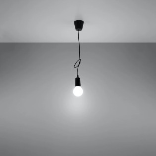 Lámpara colgante Tina negro, 1 luz