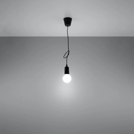 Lámpara colgante Tina negro, 1 luz