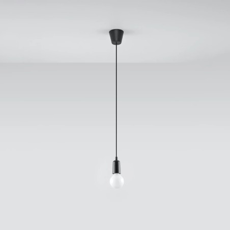 Lámpara colgante Tina negro, 1 luz