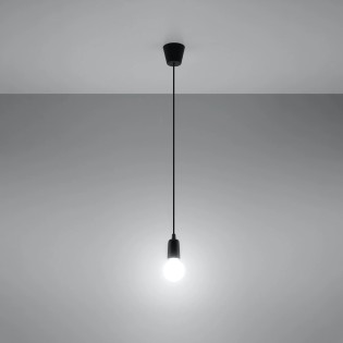 Lámpara colgante Tina negro, 1 luz