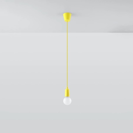 Lámpara colgante Tina amarillo, 1 luz