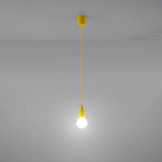 Lámpara colgante Tina amarillo, 1 luz