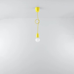 Lámpara colgante Tina amarillo, 1 luz