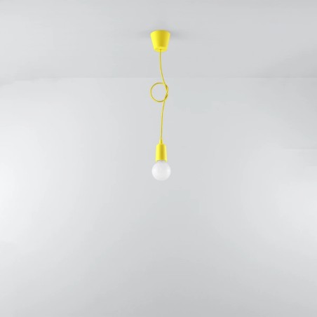 Lámpara colgante Tina amarillo, 1 luz