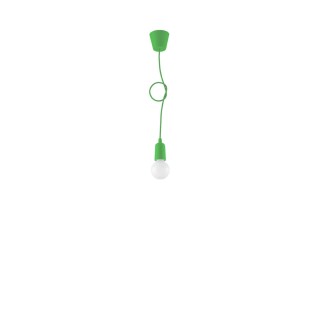 Lámpara colgante Tina verde, 1 luz