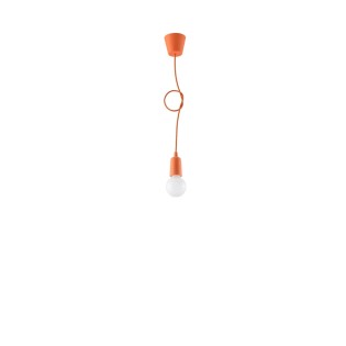 Lámpara colgante Tina naranja, 1 luz