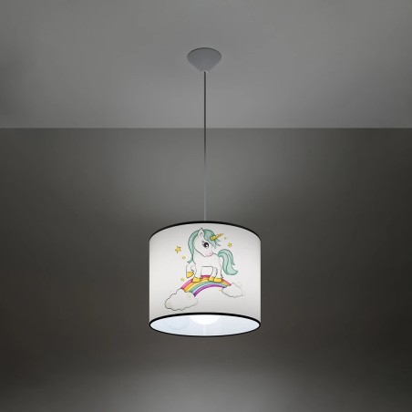 Lámpara colgante infantil Unicornio 30