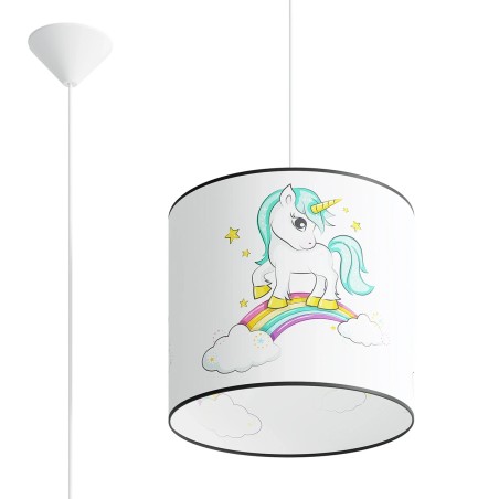 Lámpara colgante infantil Unicornio 30