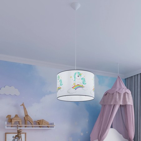 Lámpara colgante infantil Unicornio 30
